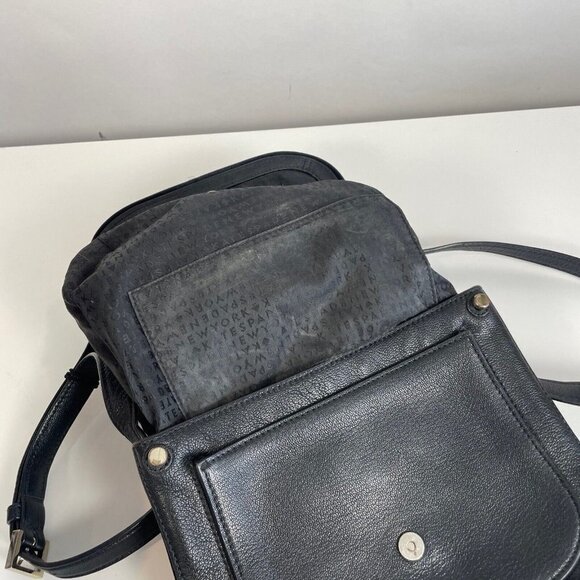 Kate Spade NY Womens Rianne Pratt Street Crossbody Flap Bag Purse Black M Pocket - Picture 11 of 15